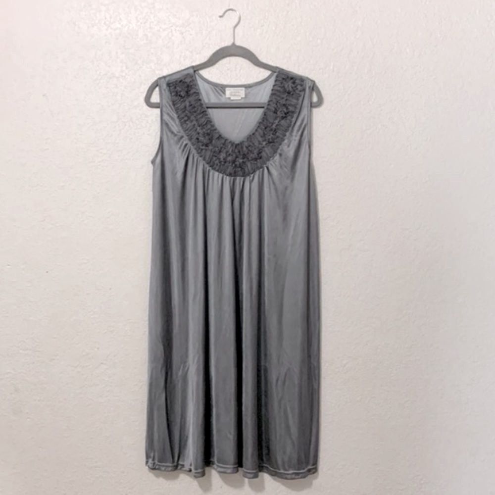 Lati fashion intimates collection silver nightgown
